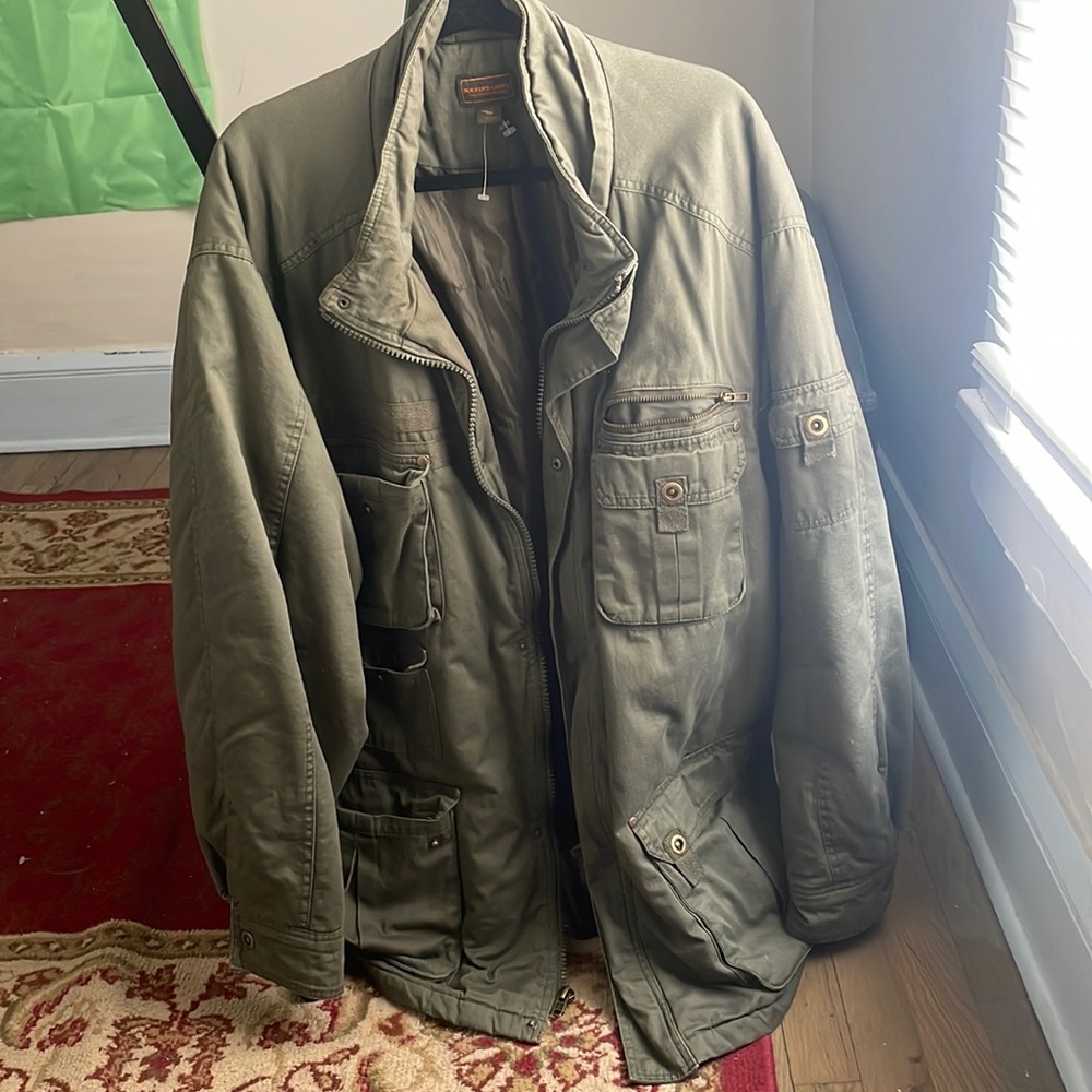 Oversized Green Bomber Coat